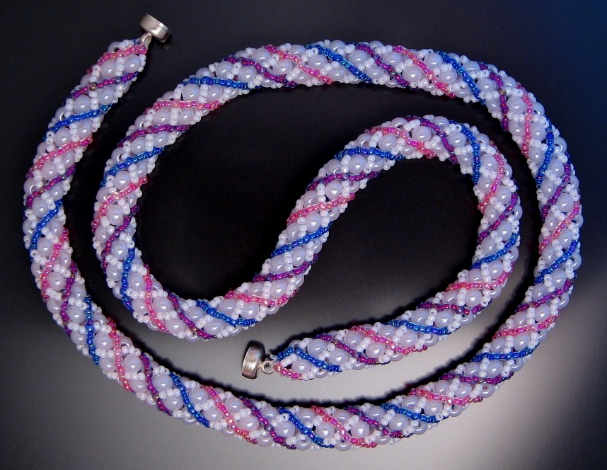White with Pink, Purple, and Blue White with Pink, Purple, and Blue